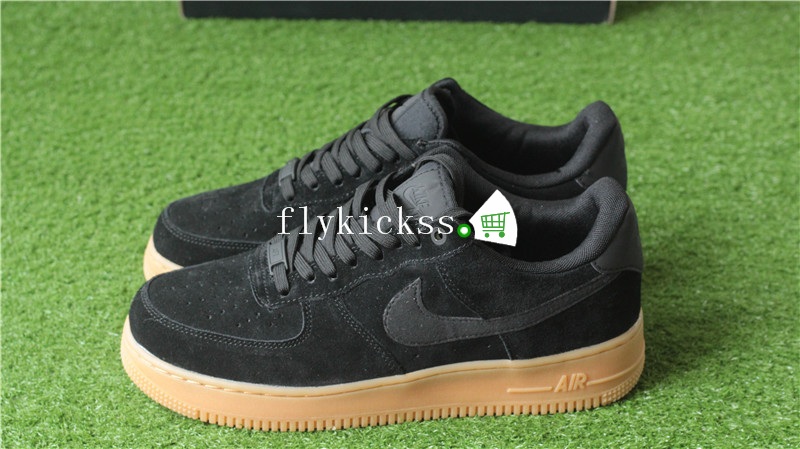 Nike Air Force 1 AF1 07 LV8 Black Suede